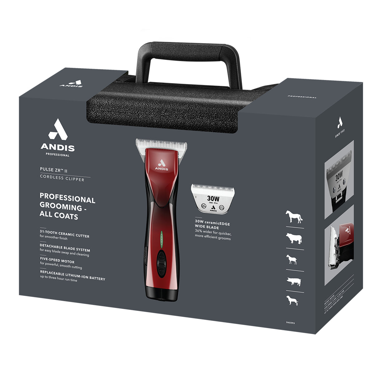 Andis® Pulse ZR™ II Wide Blade Cordless Clipper