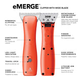 Andis® eMerge Clipper with Wide Blade, Orange