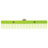 Plastic Skip Tooth Comb with Wood Handle