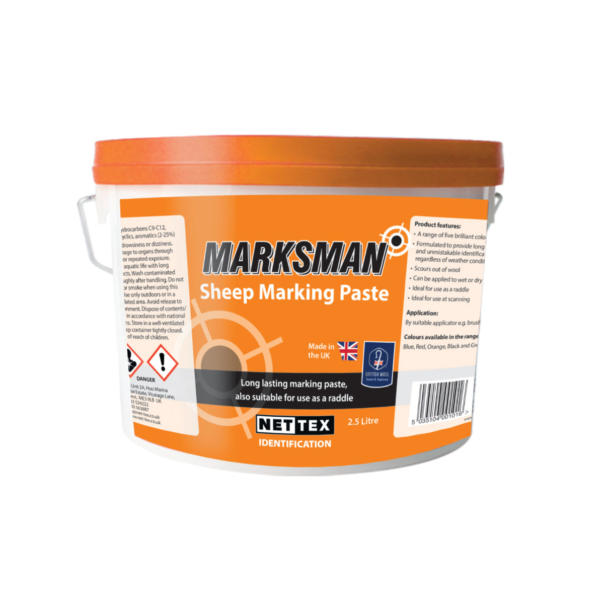 Sheep Marking Paste, Orange