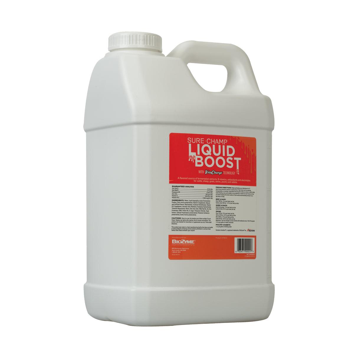 Sure Champ® Liquid Boost®, 2.5 gallon, side