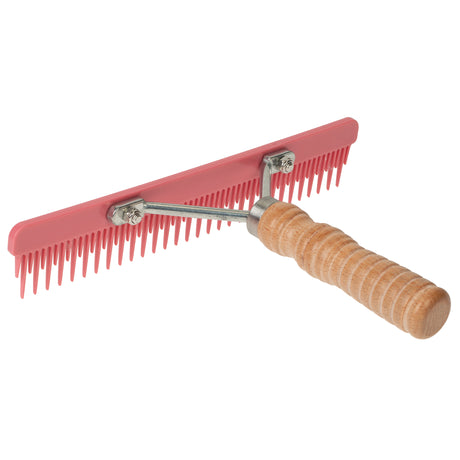 Plastic Fluffer Comb, Rose