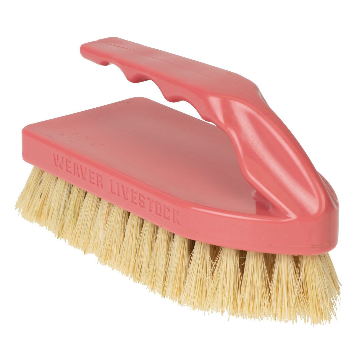 Plastic Tampico Pig Brush with Handle, Rose