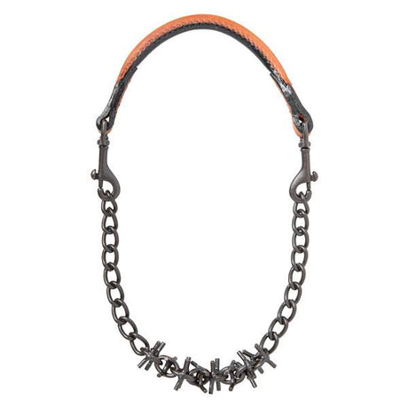 Oil Rubbed Pronged Chain Goat Collar