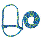 Poly Rope Sheep Halter, Lime/Hurricane Blue/Royal Blue