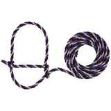 Cattle Rope Halter, Purple/Black/Gray