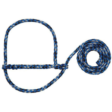 Poly Rope Sheep Halter, Blue/Black/Gray