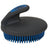 Palm Held Fine Curry Comb, French Blue/Gray